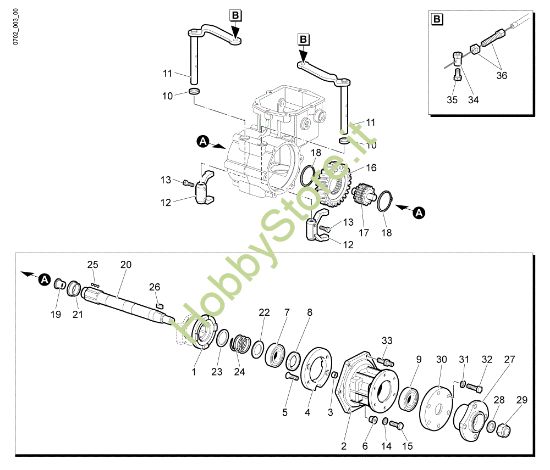 Picture of Ingranaggi (Cambio) (2/2) WB 80 KR 11 Trinciasarmenti