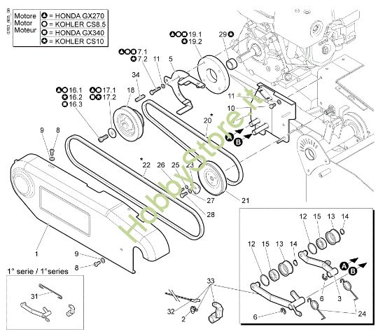 Picture of Trasmissione (1/2) WB 80 KR 11 Trinciasarmenti