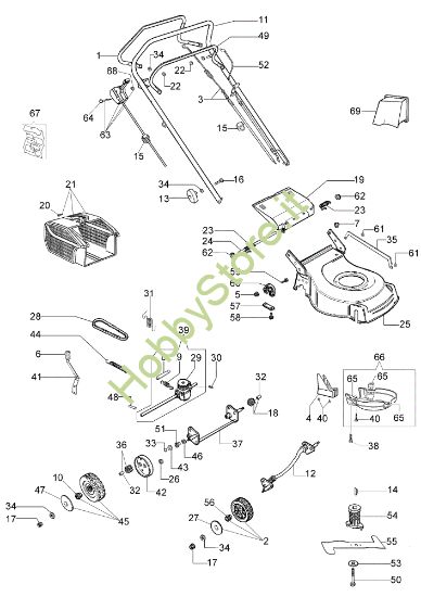 Picture of Esploso G 48 TK (K600) Rasaerba
