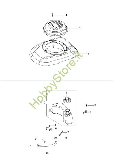 Picture of Serbatoio e coperchio MAX 48 TK (K50) Rasaerba