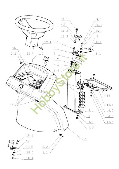 Picture of Cofano (2/3) EF 105J/22 Intek 2009 Trattorino (solo per il mercato tedesco)