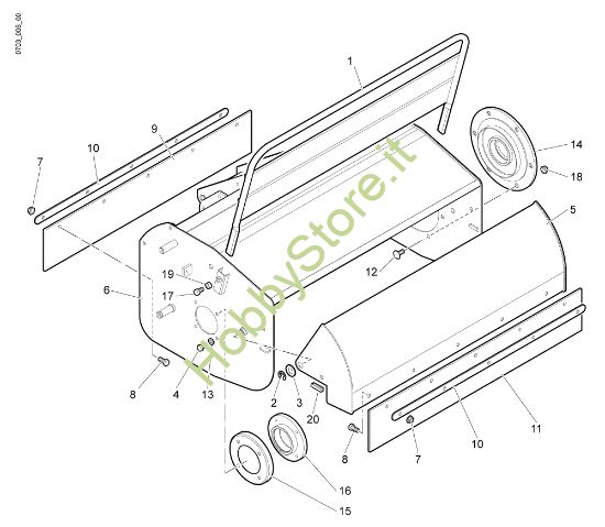 Picture of Cofano di protezione (Rotore) DR 80 KR 11 Trinciasamenti