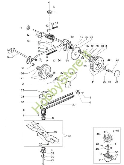 Picture of Gruppo assale (Fino a febbraio '13) MR 55 TBD Rasaerba