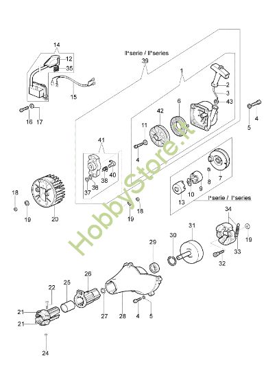 Picture of Avviamento e frizione STARK 44 IC Decespugliatore