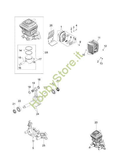 Picture of Motore MP 3000 (Euro 2) Motopompa