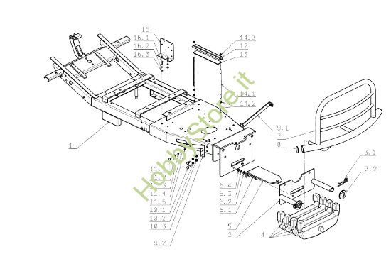Picture of Telaio TWISTER 106/16 H Trattorino