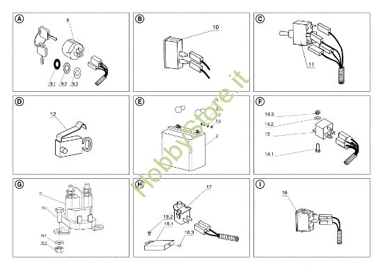 Picture of Parti elettriche TWISTER 106/16 H Trattorino