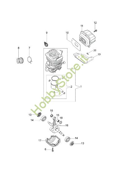 Picture of Motore MT 3500 (Euro 2) Motosega