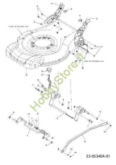 Picture of Sistema altezza di taglio LR 55 VBX 4-IN-1 Cat. 2010 Rasaerba