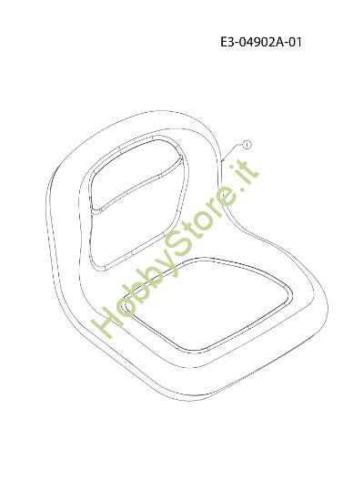 Picture of Sedile KOMMAND 92/16 H Cat. 2010 Trattorino