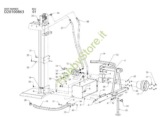 Picture of Kit GC/PTO SPL 1200 PTO Spaccalegna