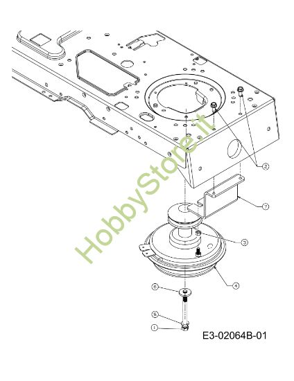 Picture of Frizione (Fino a nr. serie AK239L2XXXX) KOMMAND 105/17.5 H Cat. 2010 Trattorino