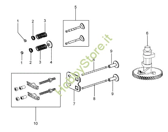 Picture of Valvola e regolatore MZ 2080R - MZ 2080RK (K700 H) (EN709) Motozappa