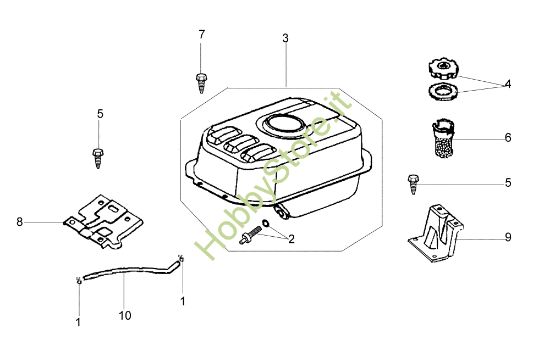 Picture of Serbatoio MZ 2080R - MZ 2080RK (K700 H) (EN709) Motozappa