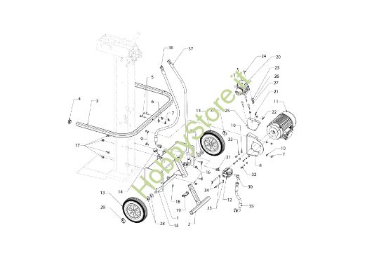 Picture of Gruppo motore trifase SPL 910 T Spaccalegna