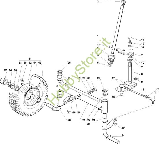 Picture of Sterzo EF 72C/12,5M Cat.2010 Trattorino