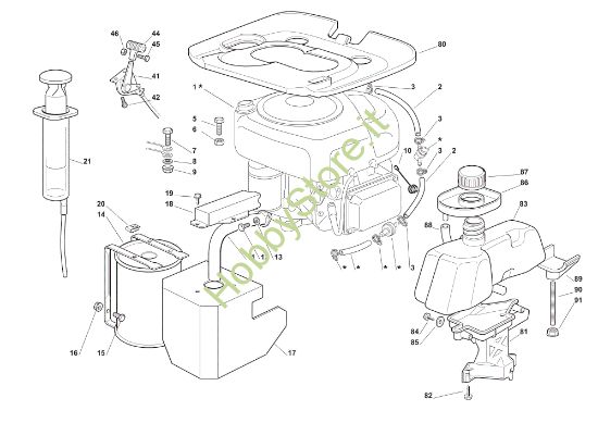 Picture of Motore EF 72C/12,5M Cat.2010 Trattorino