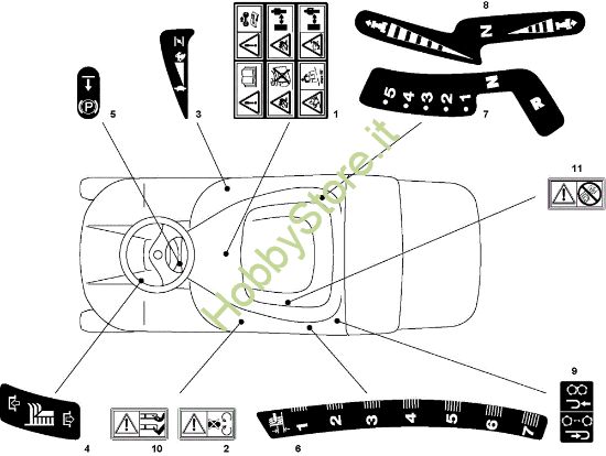 Picture of Etichette (1/2) EF 72C/12,5M Cat.2010 Trattorino