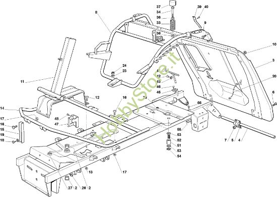 Picture of Telaio EF 72C/12,5M France Cat.2010 Trattorino (solo per il mercato francese)
