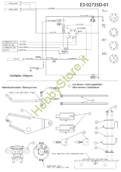 Picture of Schema elettrico (1/2) STORM 97/13,5 T Cat.2010 Trattorino