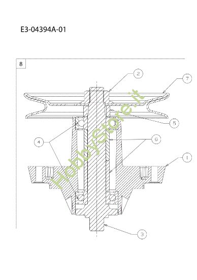 Picture of Supporto lame STORM 108/18,5 H Cat.2010 Trattorino