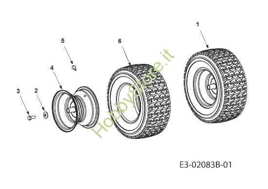 Picture of Ruote posteriori KOMMAND 80/12,5 T Cat. 2010 Trattorino
