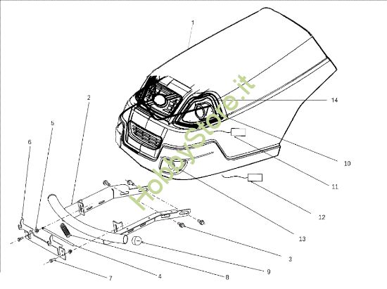 Picture of Cofano (1/3) EF 106J/17,5H Cat.2010 Trattorino