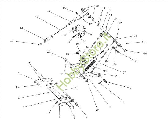Picture of Regolazione piatto di taglio EF 106J/18H Cat.2010 Trattorino