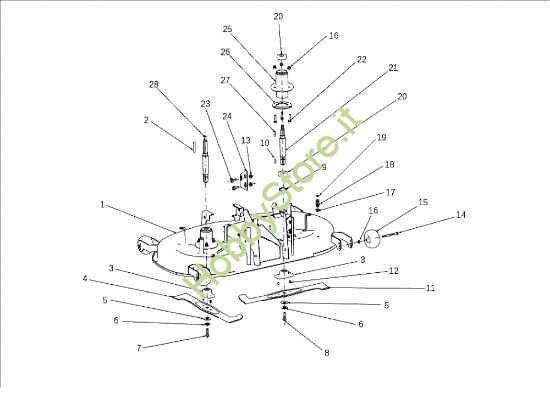 Picture of Piatto di taglio (1/3) EF 106J/18H Cat.2010 Trattorino