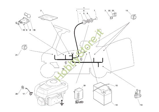 Picture of Parti elettriche EF 63C/6,5V Cat.2010 Trattorino