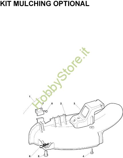 Picture of Kit mulching EF 63C/6,5M France Cat.2010 Trattorino (solo per il mercato francese)
