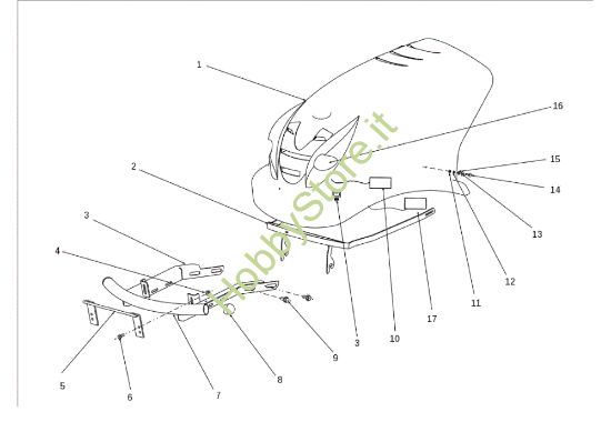 Picture of Cofano (1/3) EF 106J/24H Cat.2010 Trattorino