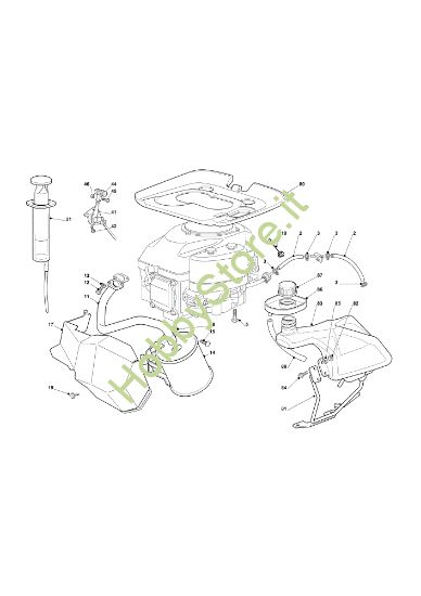 Picture of Serbatoio, marmitta e protezioni EF 72C/12,5KM Cat.2011 Trattorino