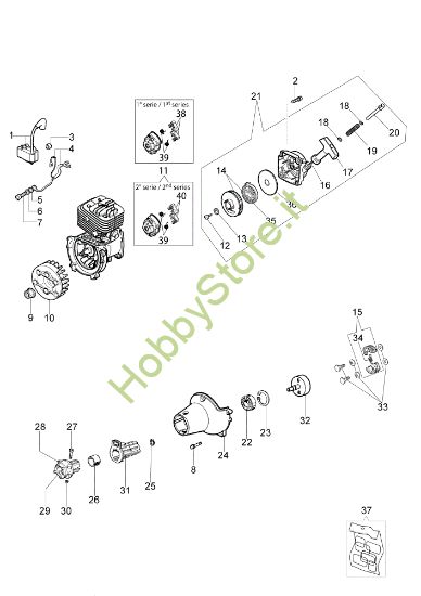 Picture of Avviamento e frizione DS 2800 H Tagliasiepi