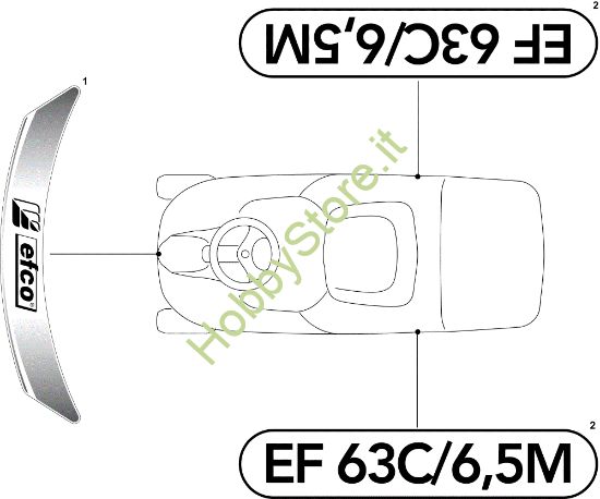 Picture of Etichette (2/2) EF 63C/6,5V Cat.2011 Trattorino