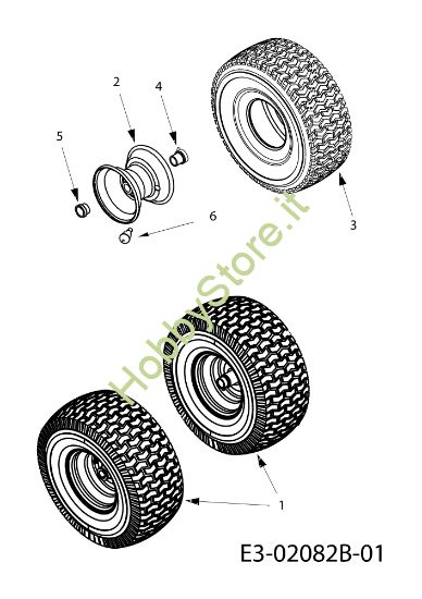 Picture of Ruote anteriori KOMMAND 80/12,5 T Cat. 2011 Trattorino