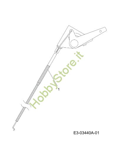 Picture of Cavo acceleratore KOMMAND 92/16 H Cat. 2011 (13XXXXXX637) Trattorino