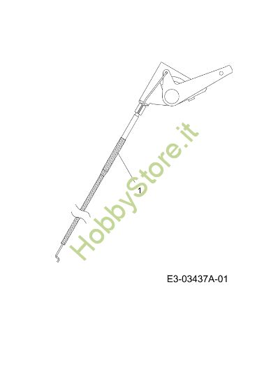 Picture of Cavo acceleratore KOMMAND 105/22 H Cat. 2011 (13XXXXXX637) Trattorino