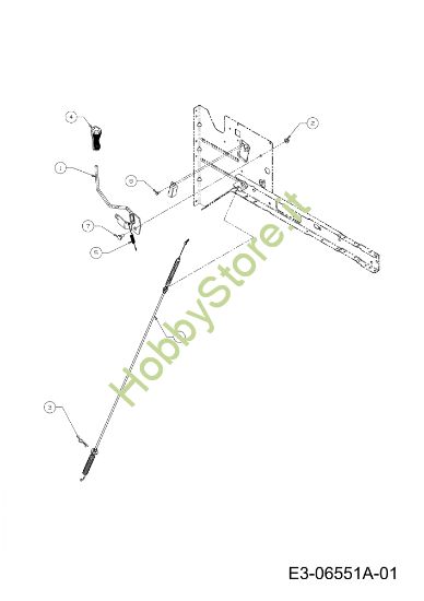 Picture of Leva innesto lame KOMMAND 92/15,5 H Cat. 2011 Trattorino