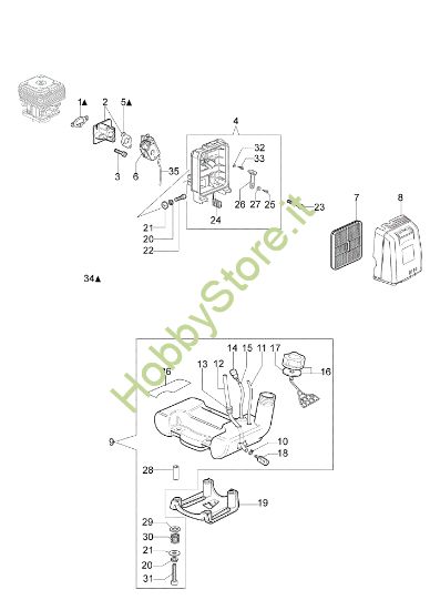 Picture of Serbatoio e filtro aria STARK 4400 S (Euro 2) Decespugliatore