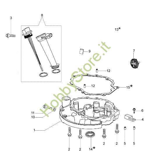 Picture of Coperchio basamento LR 53 PK (K650) Rasaerba