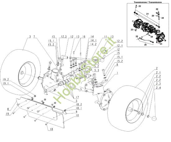 Picture of Assale anteriore TUAREG 92 4x4 EVO Cat.2011 Trattorino