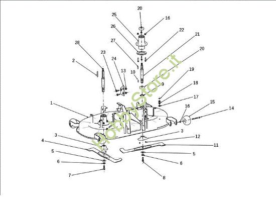 Picture of Piatto di taglio (1/2) EF 106J/16H Cat.2011 Trattorino