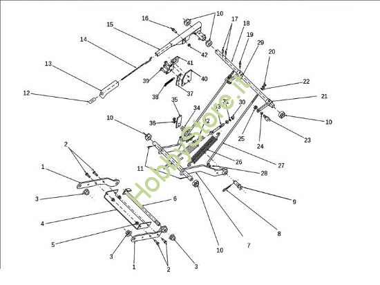 Picture of Regolazione piatto di taglio EF 106J/17,5H Cat.2011 Trattorino