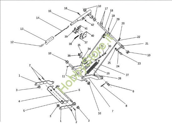 Picture of Regolazione piatto di taglio EF 106J/18H Cat.2011 Trattorino