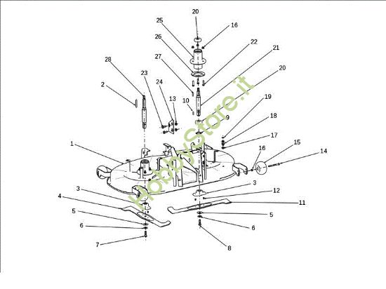 Picture of Piatto di taglio (1/3) EF 106J/18H Cat.2011 Trattorino