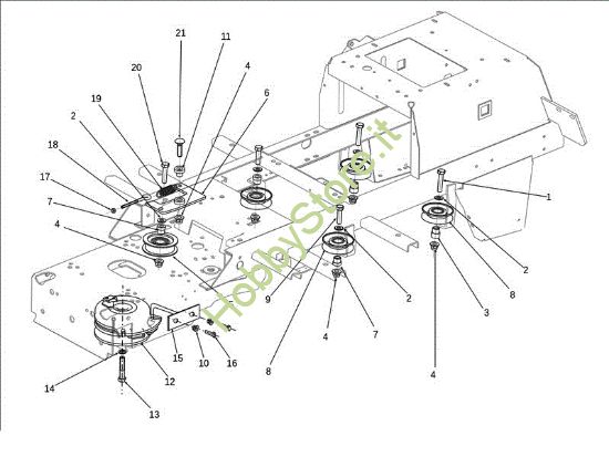 Picture of Puleggia frizione EF 106J/24H 4X4 Cat.2011 Trattorino