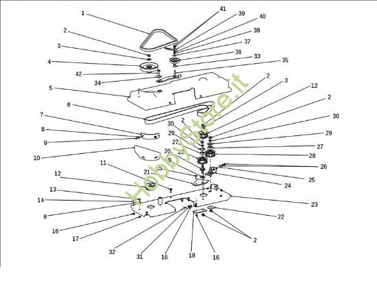 Picture of Piatto di taglio (2/2) EF 106J/24H 4X4 Cat.2011 Trattorino