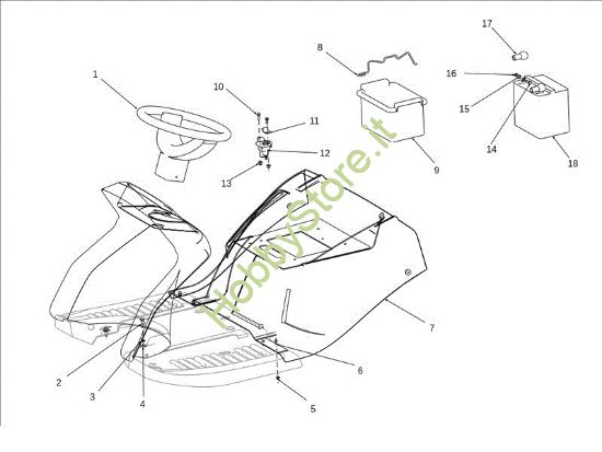 Picture of Cofano (3/3) EF 106J/24H 4X4 Cat.2011 Trattorino