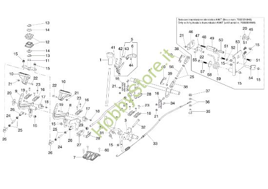Picture of Comando freno ZEPHYR 72/13 H (4in1) e EURO 5 Trattorino
